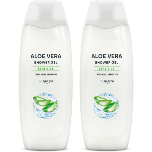 by Amazon Aloe Vera Shower Gel, 2 x 500ml