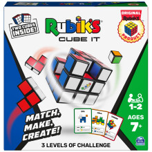 Rubik's Cube It 2-Player 3D Puzzle Sequence Board Game Stress Relief Fidget Toy Activity Cube Travel Teen Gift Idea for Adults & Kids Ages 7 and up