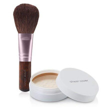 Sheer Cover Perfect Shade - Mineral Foundation Makeup Kit w Free Foundation Brush - Tan Shade - Foundation Powder Makeup and Mineral Makeup