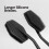 Tooletries - Silicone Back Scrubber with Hook - Exfoliating Shower Bru 5