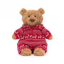 NEW CUTE Kids Bartholomew Bear Winter Pyjamas Plush Toys Christmas Gift