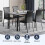 Dining Table and Chair Set, Table &  Black Chair 7