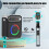 JAUYXIAN Altoparlante Bluetooth con Due Microfoni Wireless, Diffusore Portatile con Subwoofer/Tweeter 3