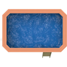 Plastica Wooden Exercise Pool Package with Badu Jet Perla Counter Current & Invertemp Heat Pump With TILEBAND