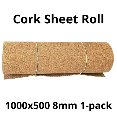 Cork Sheet Roll 8mm - 1000x500mm - 1pack