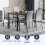Dining Table and Chairs Set, Table & 4 Grey Chair 7