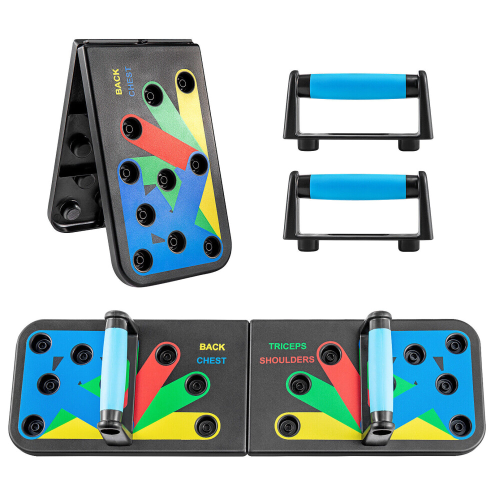14in1 Push Up Bars Pushup Stands Foam Grip Home Gyms Fitness Exercise