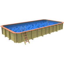 Plastica Chelsea Wooden Pool Package with Argonaut/Endurance Filtration With TILEBAND