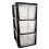 Black 3 Drawer Storage Tower Unit With Clear Spacious Drawers 1