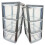 Silver 3 Drawer Storage Tower Unit With Clear Spacious Drawers 2