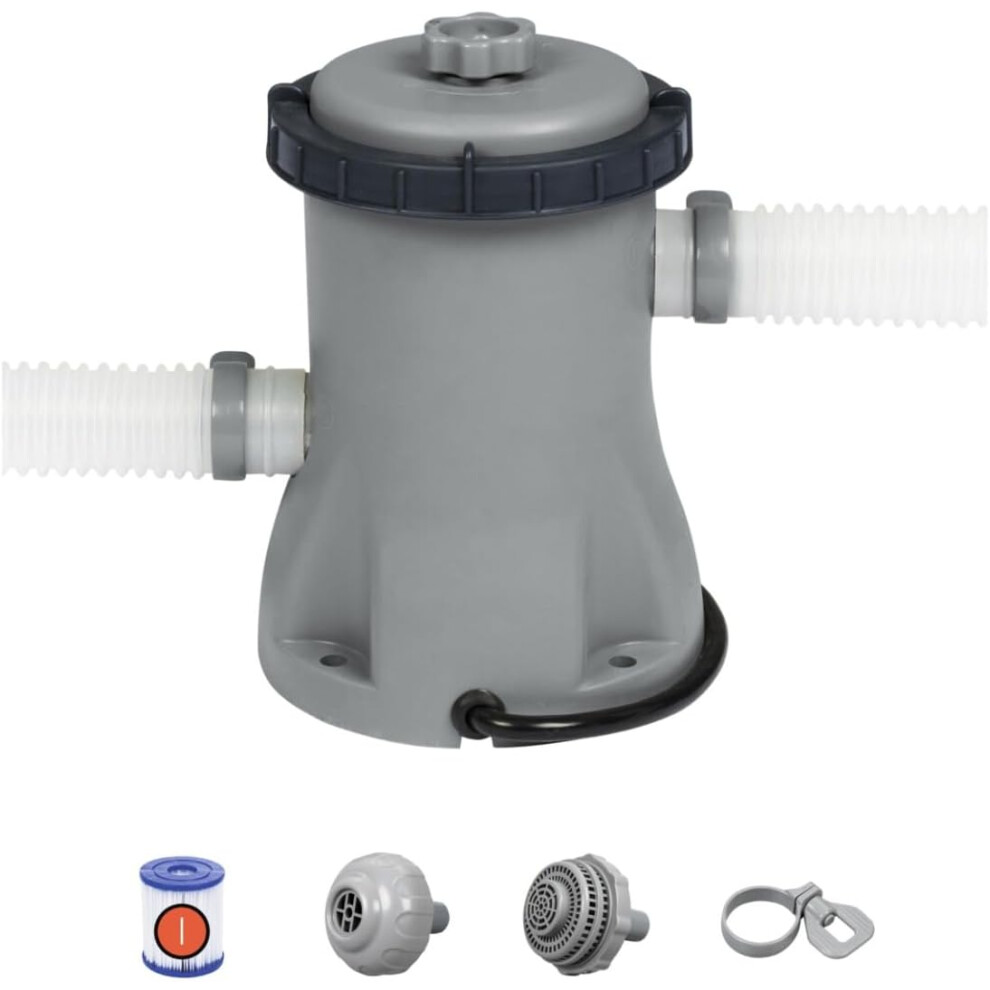 Bestway Filter Pump with Intergrated Pool System, Grey 330gal