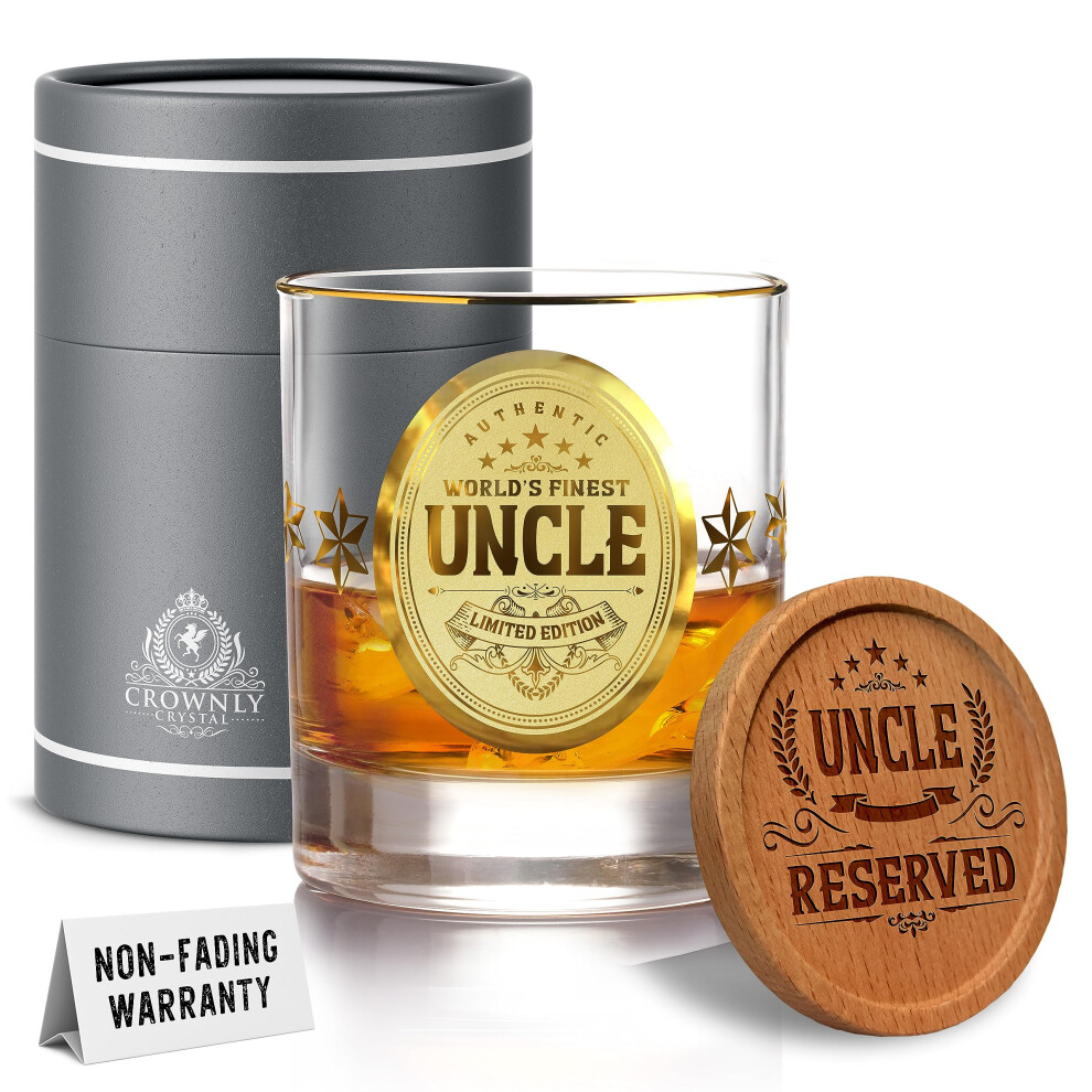KiesAgIFT gold gifts for Uncle Whiskey glass Personalized gift Uncle g