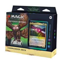 Magic: The Gathering Fallout Commander Deck Mutant Menace (100-Karten-Deck, 2-Karten-Sammler-Booster-Beispielpaket + Zubeh r)