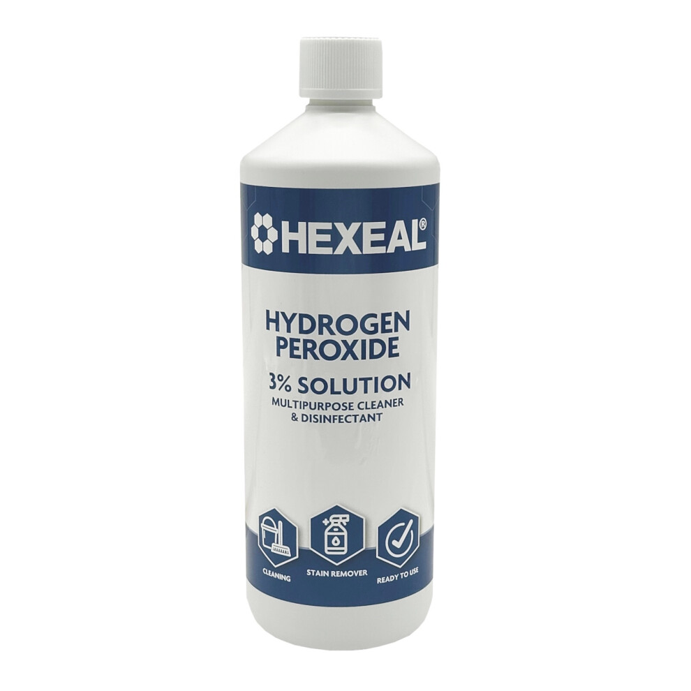 Hydrogen Peroxide 3% 1L – Multipurpose Cleaner, Disinfectant, Stain Remover