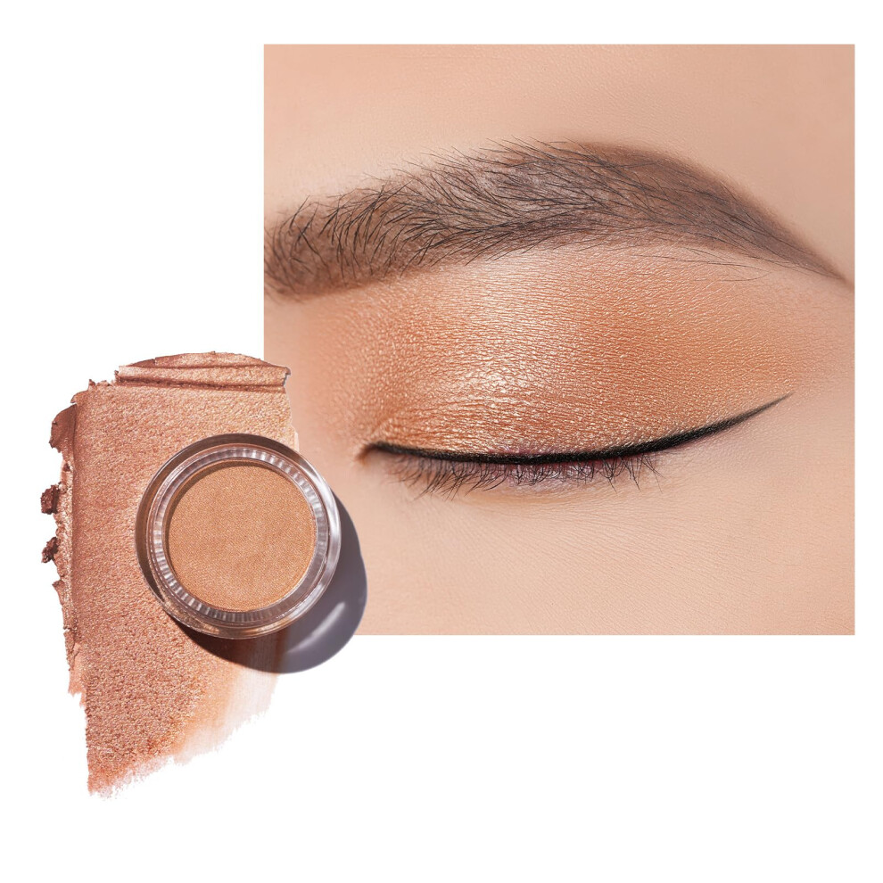 Oulac Nude Pearl Cream Eyeshadow also for Highlighter Shimmer Eye Shadow Waterproof&Long Lasting with Moisturizing Formula Blendable Shimmer Eye Make-