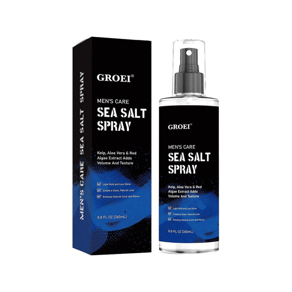 (2pcs) Mens Sea Salt Spray for Hair Volumizing, Hair Styling Spray Fluffy Hair Texturizing Mist - Adds Instant Volume, Thickness, Hair Styling Spray