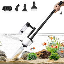 AQQA Fish Tank Cleaner, 8-in-1 Electric Aquarium Gravel Cleaner, 30W