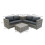 Rattan Modular 6-teiliges Möbelset – Grau 7
