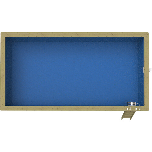 Plastica Nazca 6m x 3m Wooden Pool Package With PLAIN liner 2