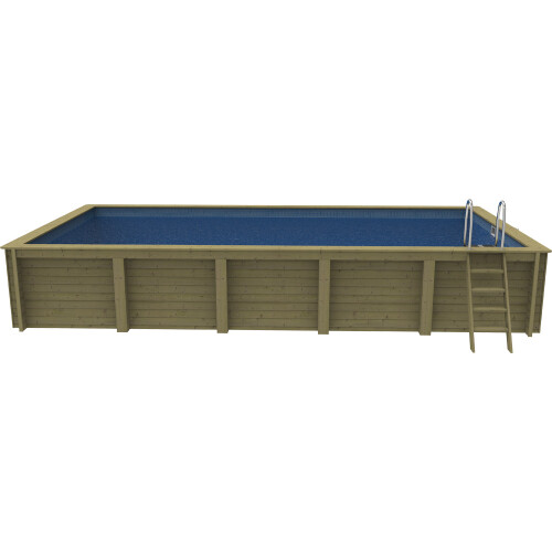 Plastica Nazca 6m x 3m Wooden Pool Package With PLAIN liner 1