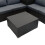 Rattan Modular 6-teiliges Möbelset – Schwarz 10