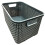 Grey 4 Drawer Stylish Rattan Effect Storage Tower Commode Baskets 2