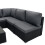 Rattan Modular 7-teiliges Möbelset – Schwarz 9