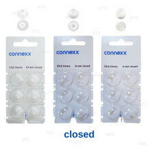 (10mm Closed)6Pieces Signia Click Connexx Original Silicone Ear domes ,for  Signia Rexton Vibe CIC ITC and RIC Model Hering Aids