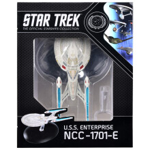 Hero Collector: Star Trek The Official Starships Collection - U.S.S. Enterprise NCC-1701-E diecast-modell, handmålad med Collector Magazine