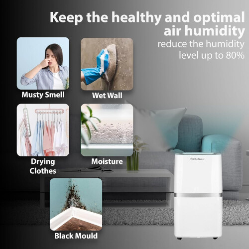 Belaco 20l per day Dehumidifier with timer 2