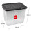 Pack Of 5 Strong Durable 24 Litre Curve Plastic Storage Boxes 2