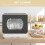 Homcom HOMCOM Worktop Dishwasher w/ 4 Place Settings 6 Programs, Black and White 8