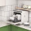 Homcom HOMCOM Worktop Dishwasher w/ 4 Place Settings 6 Programs, Black and White 1