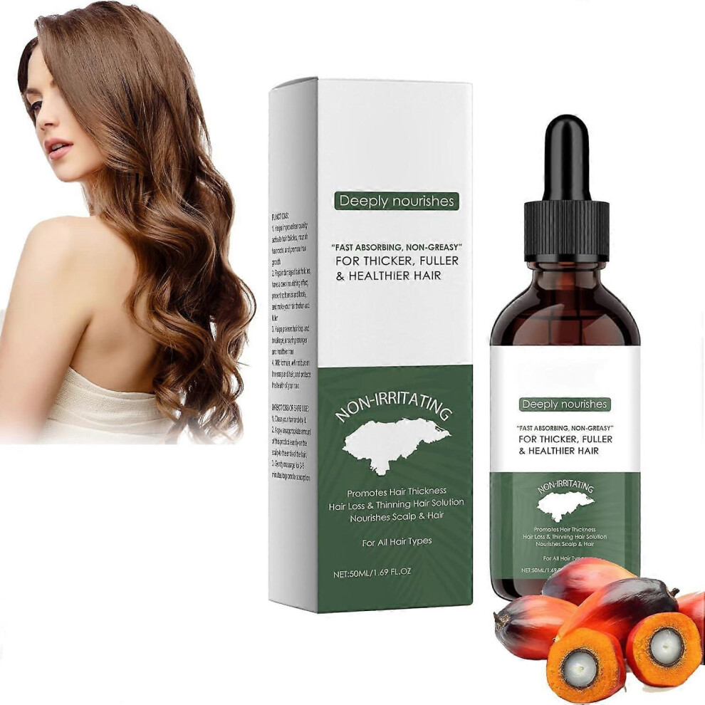 (1PCS) Bio Batana Oil for Hair Growth 50 ml, Batana Oil Hair Treatment Conditioner for Thin Broken Dry Hair, Nourishes the Scalp, Reduces Hair Loss