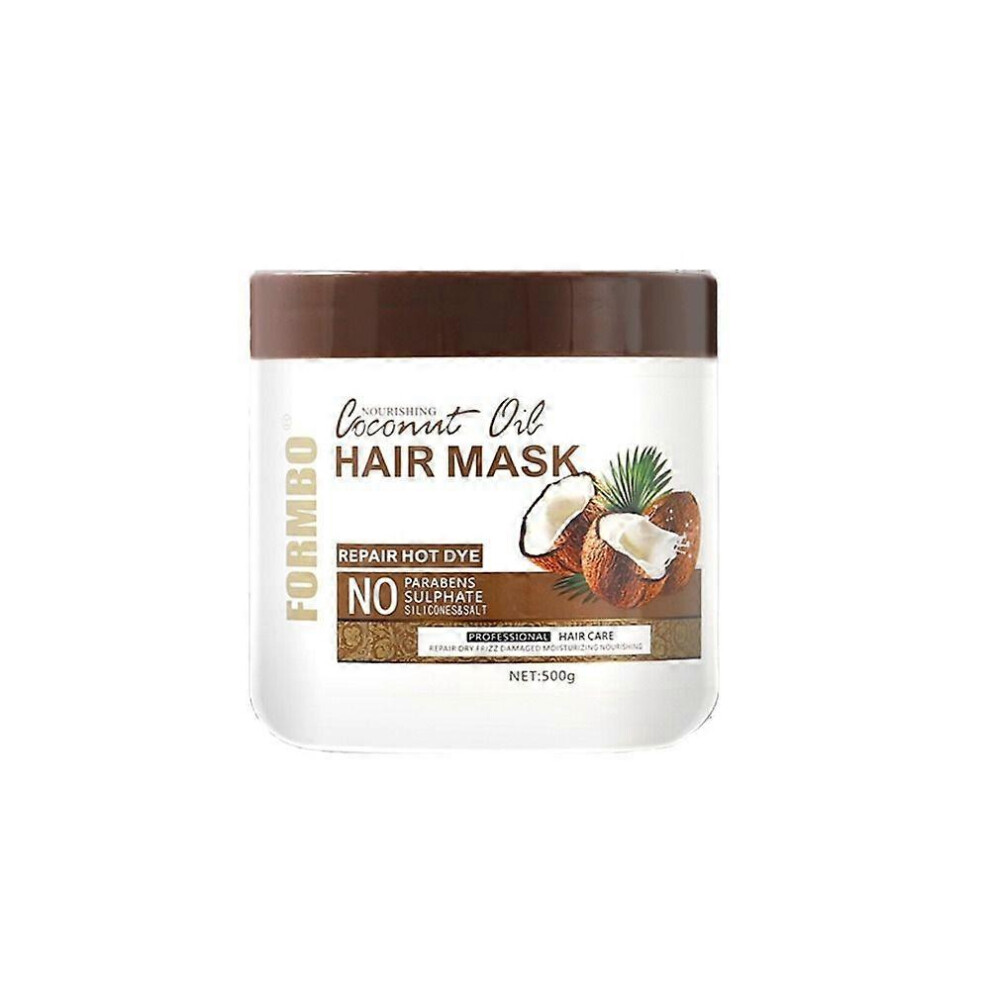 (1PCS) Coconut Oil Hair Mask, Organic Coconut Oil Deep Repair Conditioner Hair Mask for Dry Damaged Hair, Coconut Hair Mask Nourishing and Smooth All Hair 50