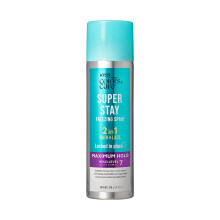 KISS COLORS & CARE Spray gel 2 en 1    tenue maximale Super Stay 11,1 oz - Coiffage quotidien Sans danger pour la peau et les cheveux Facile    lav