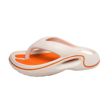 (39-40,Khaki)Men's Flip-Flop Slides Soft Comfort Thong Sandals Slip on Slippers for Indoor and Outdoor