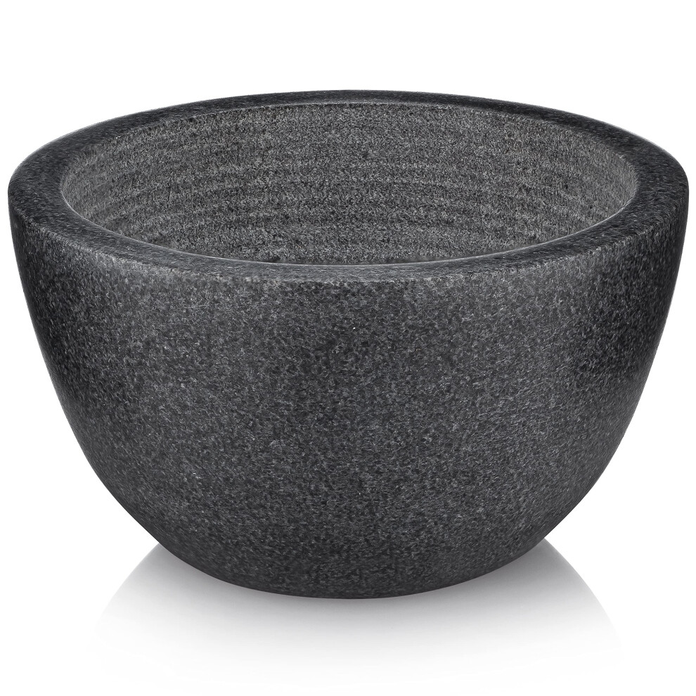 Mooi Baby Beau Brummell The Original Marble Shaving Bowl - Handmade 100% Natural Black Marble, Heat-Retaining, Interior Grooves For Maximum Lather | B08wdwrjz7