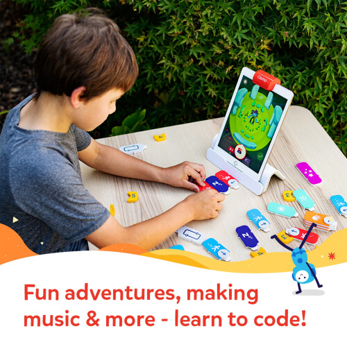 Osmo Osmo - Coding Starter Kit for iPhone & iPad-3 Educational Learning Games-Ages 5-10+ Learn to Code  Basics Puzzles-STEM Toy-Logic  Fundamentals(Osmo iP 2