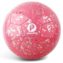 PP PICADOR Fodbold Brn Strrelse 3 Glitter Skinnende pailletter Smbrnsfodbold med pumpe til piger Drenge i alderen 4-6-8 6-12 Barn Babygave (P