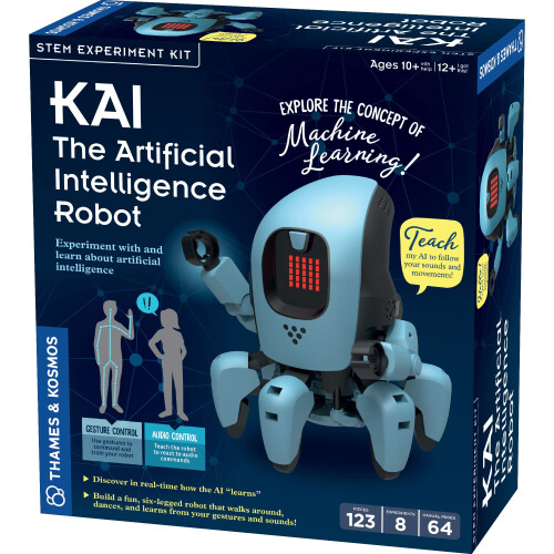 Thames & Kosmos Kai: The Artificial Intelligence Robot | Explore Machine Learning | Build an Innovative Smart Robot & Experiment with AI | App-Enabled