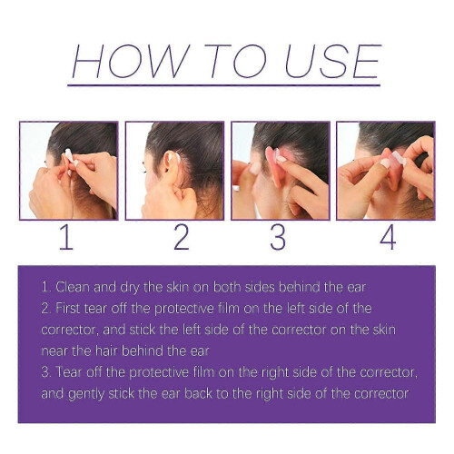 (6pcs)Ear Corrector, Ear Corrector Tape Solve Big Ear Problem, Protruding Ear Solution Ear Correctors Stickers Waterproof For Adults 1