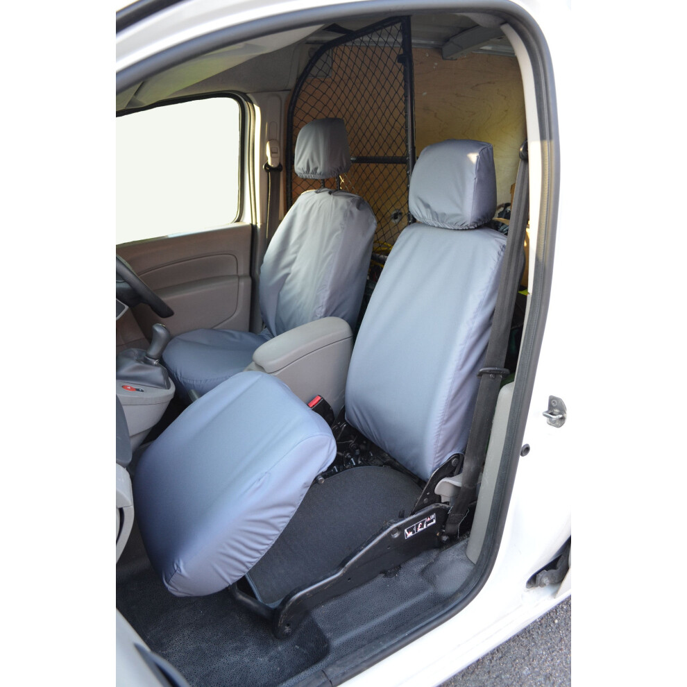 (, Driver's Seat And Folding Passenger Seat) Fits Nissan Nv250 2019+ Seat Covers Grey 5057605034799
