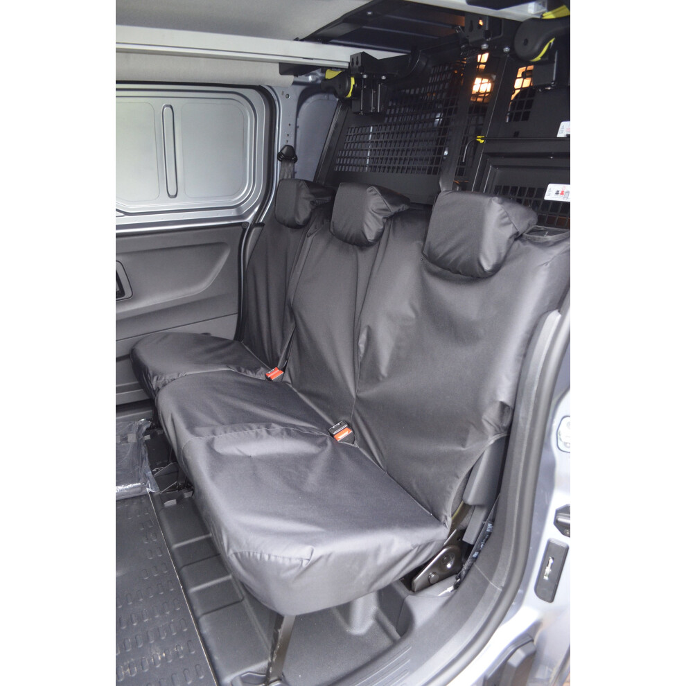 (, Single & Double) Fits Fiat Doblo 2022+ Rear Seat Covers Grey 5057605041186
