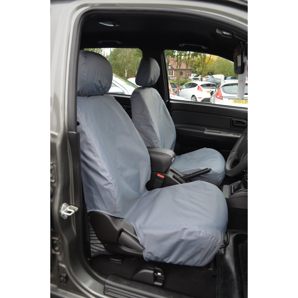 (, Rear Seat Cover) Fits Isuzu Rodeo 2003-2012 Seat Covers Grey 5057605003245