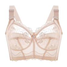 (36 80D,Skin Color)Womens Wireless Bra Breathable Comfort Shaping Lift Support T-shirt Bra for Full Figures