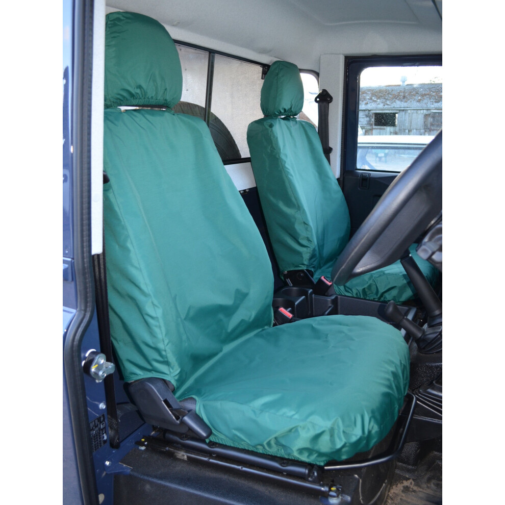(Black) Fits Land Rover Defender 2007-2015 Seat Covers Black 5057605003818