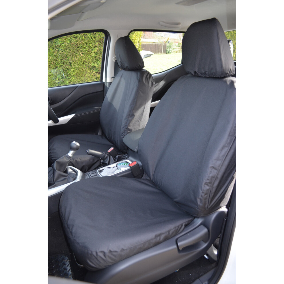 (, Rear Seats) Fits Nissan Navara Np300 2016+ Seat Covers Black 5057605005409