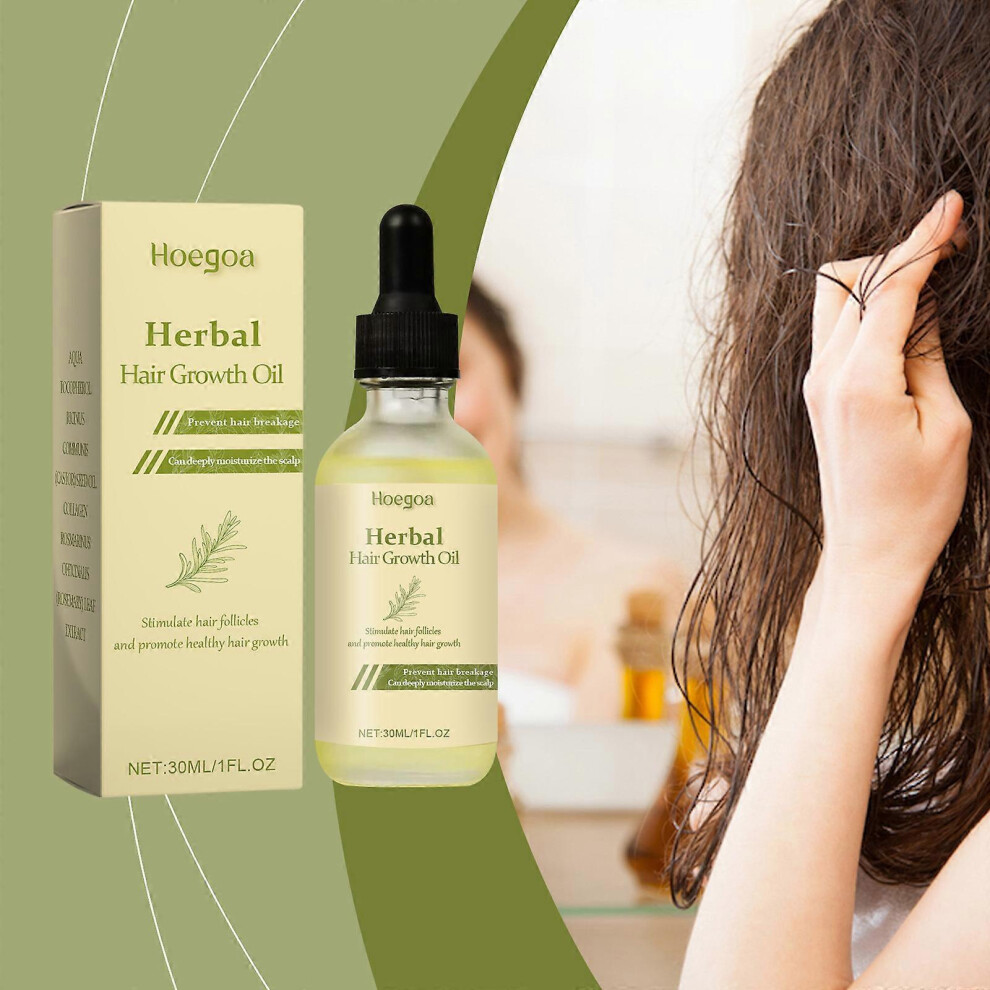 (3pcs) Handcraft Blends Castor Oil with Rosemary Oil, Herbals Hair Growth Oil for Damaged Hair and Hair Growth,Thickening