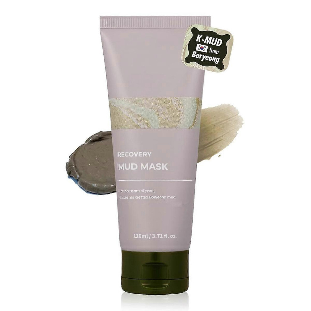 (1Pcs) Relief Mud Mask - Deep Cleansing & Hydrating with Boryeong Mud | Recovery Mud Clay Face Mask | Korean Hydrating Moisturizing Pore Cleanser Mask